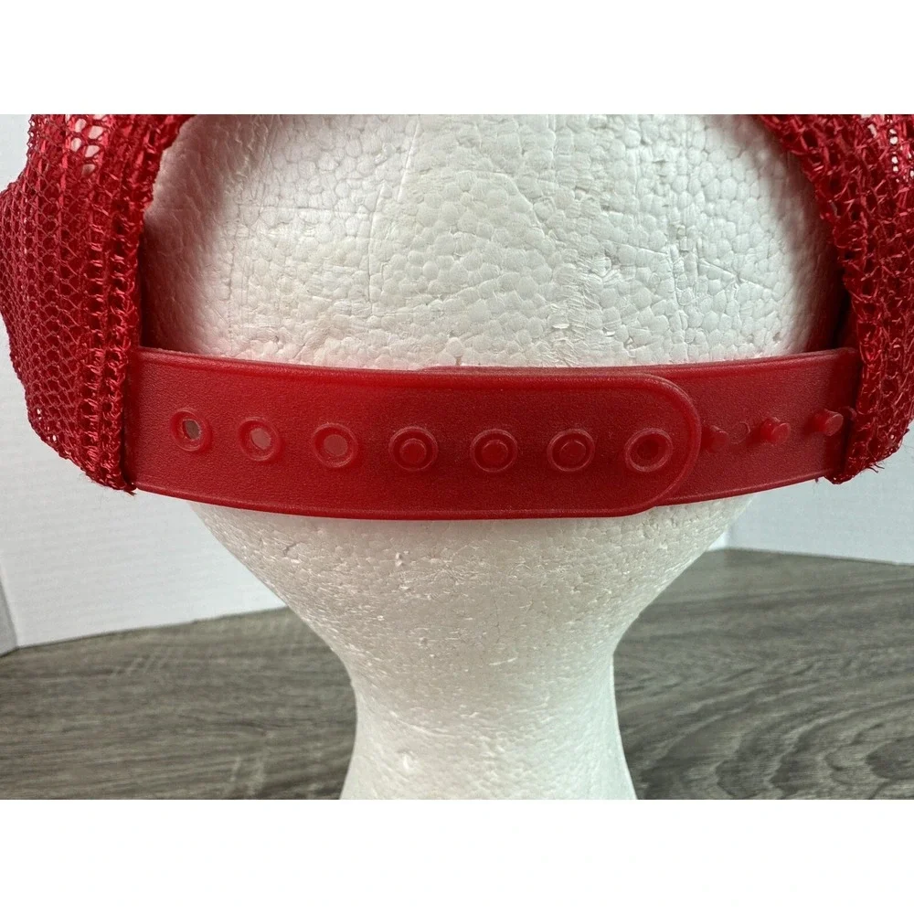 San Antonio Texas ~ Trucker Rope Foam Hat Snapback Cap Red White Alamo Vtg 80s